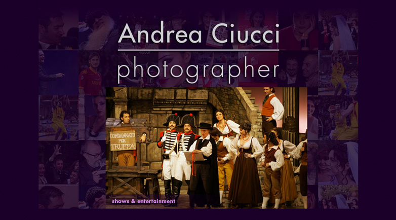 Andrea Ciucci Photographer web site